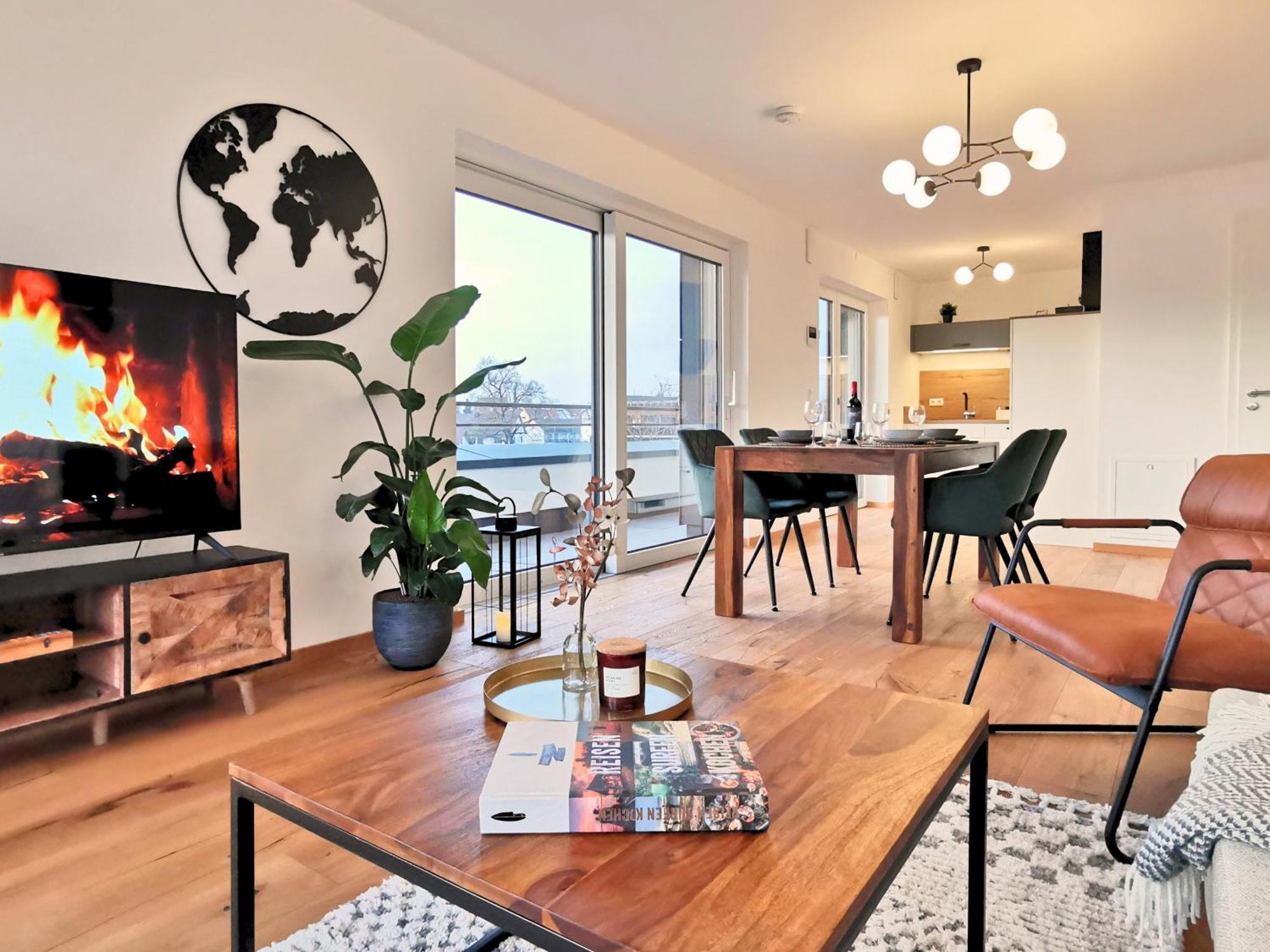 Apartamento Fynbos Penthouse Deluxe, Balkon, Parkplatz Straubing Exterior foto